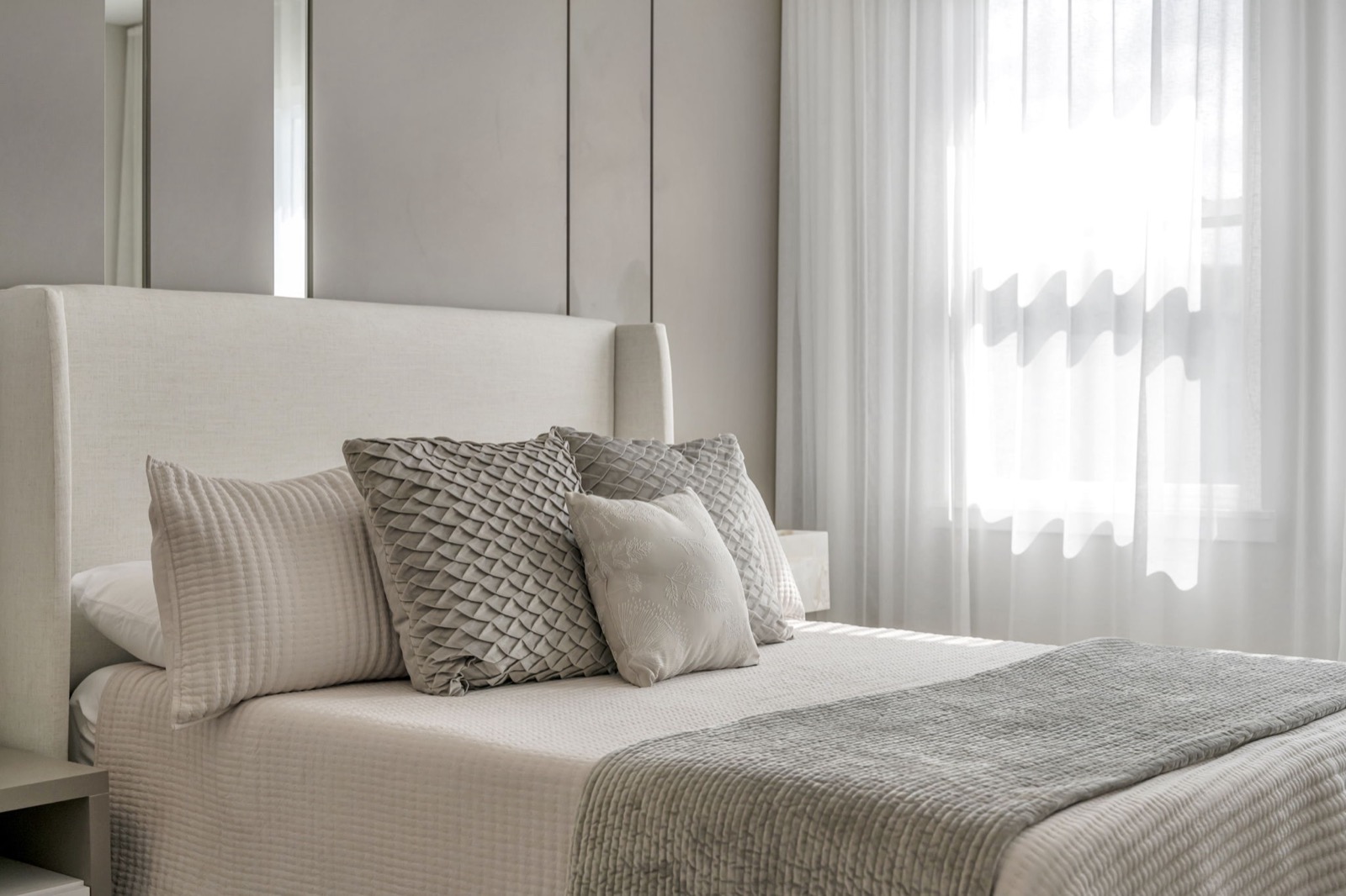 Staged bedroom