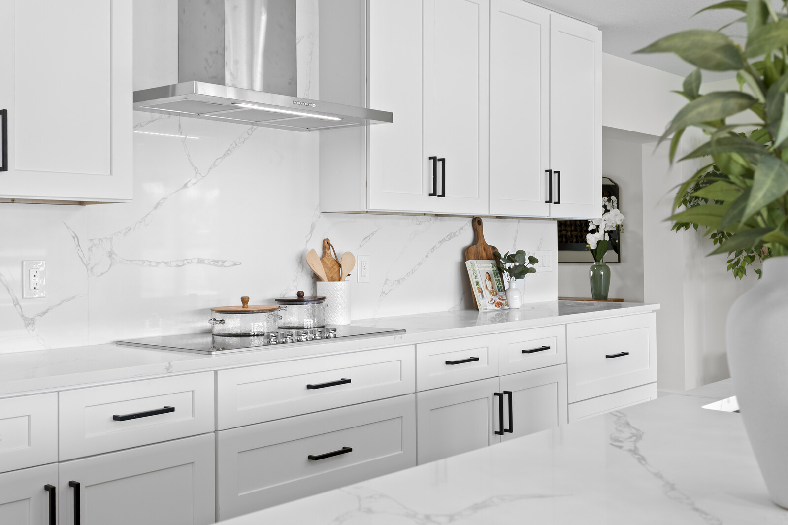 Staged kitchen