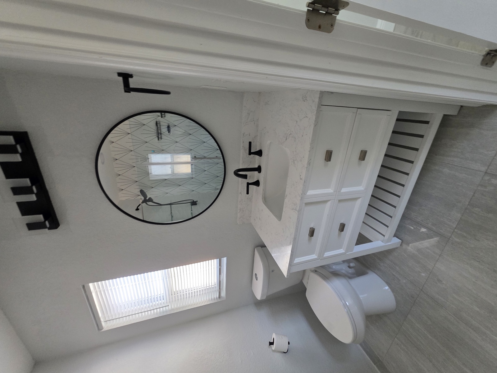Bathroom before staging