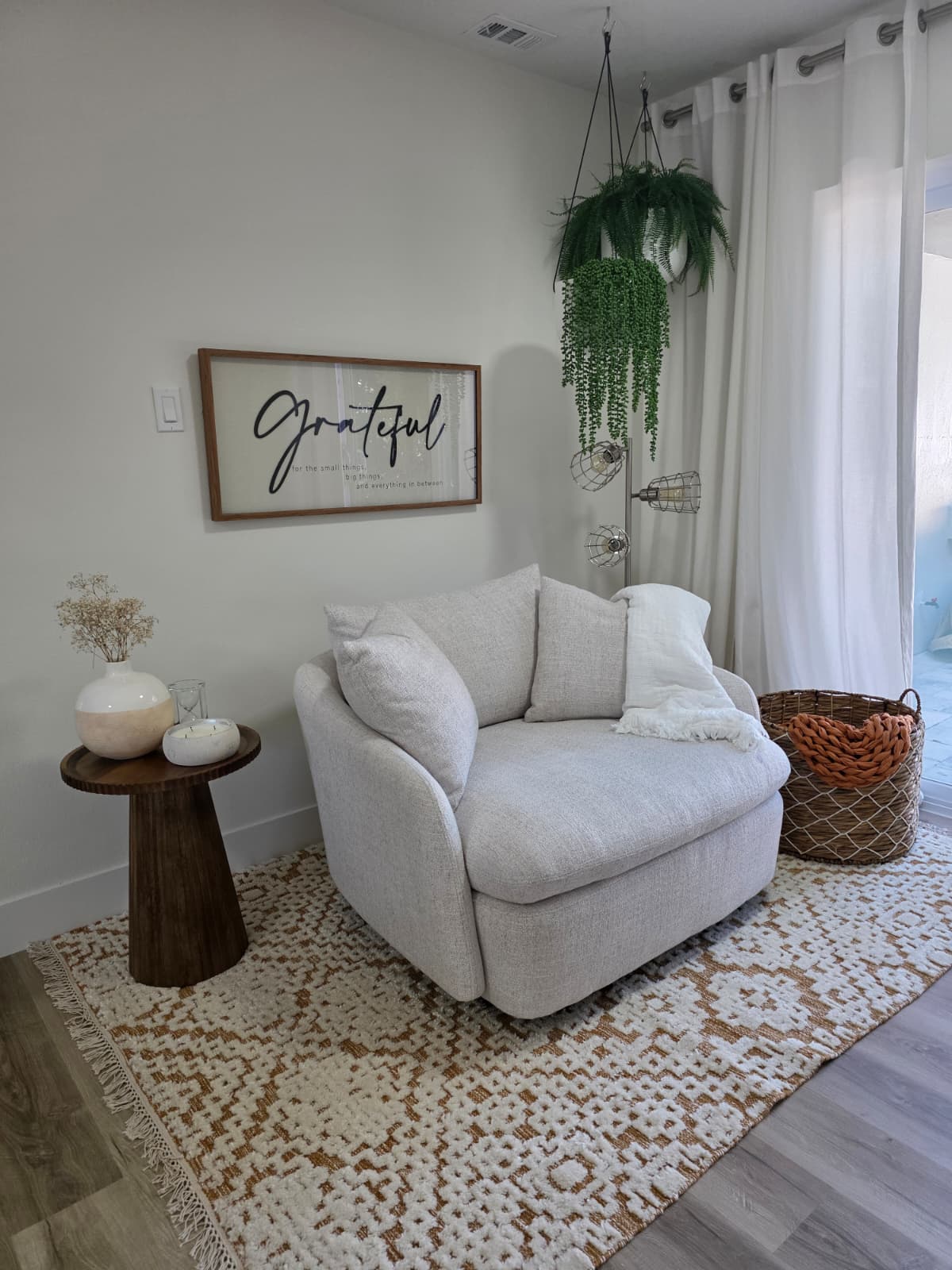 Staged living area